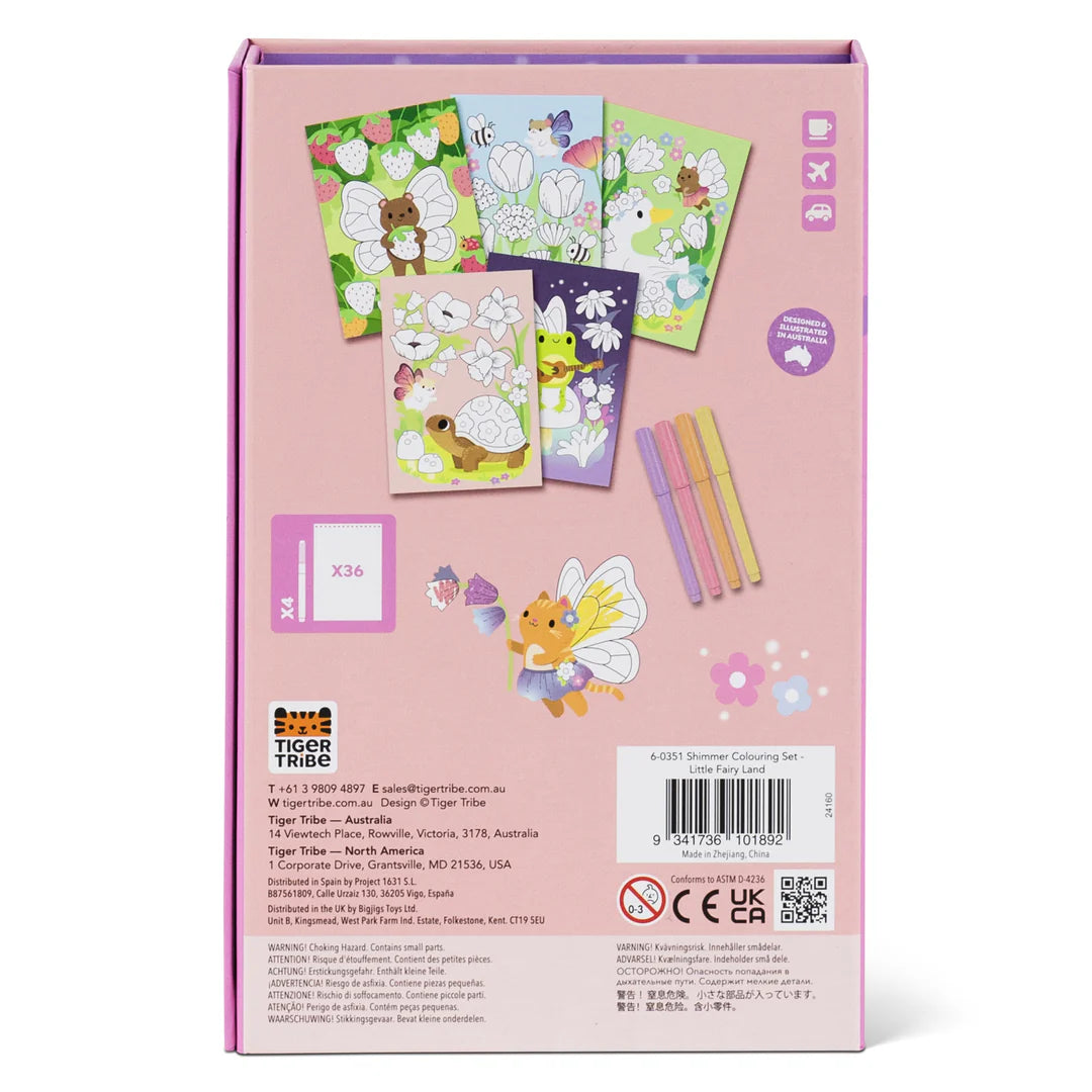 Tiger Tribe - Shimmer Colouring Set - Little Fairy Land