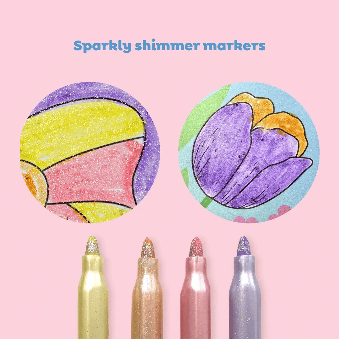 Tiger Tribe - Shimmer Colouring Set - Little Fairy Land