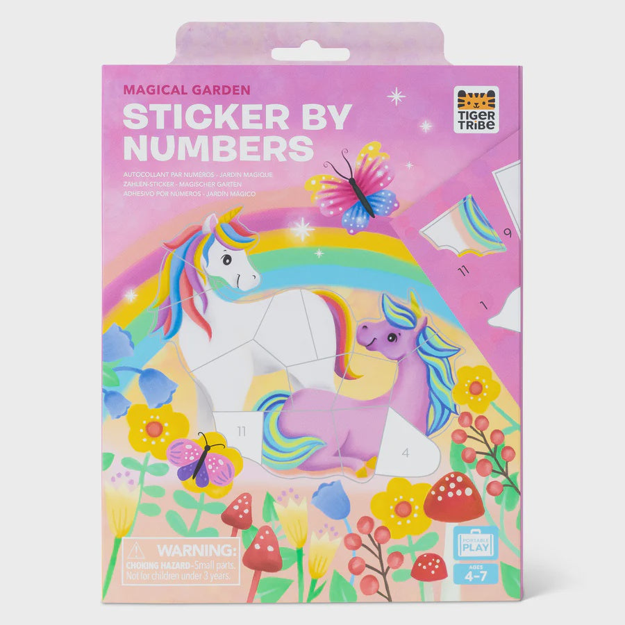Tiger Tribe - Sticker By Numbers - Magical Garden