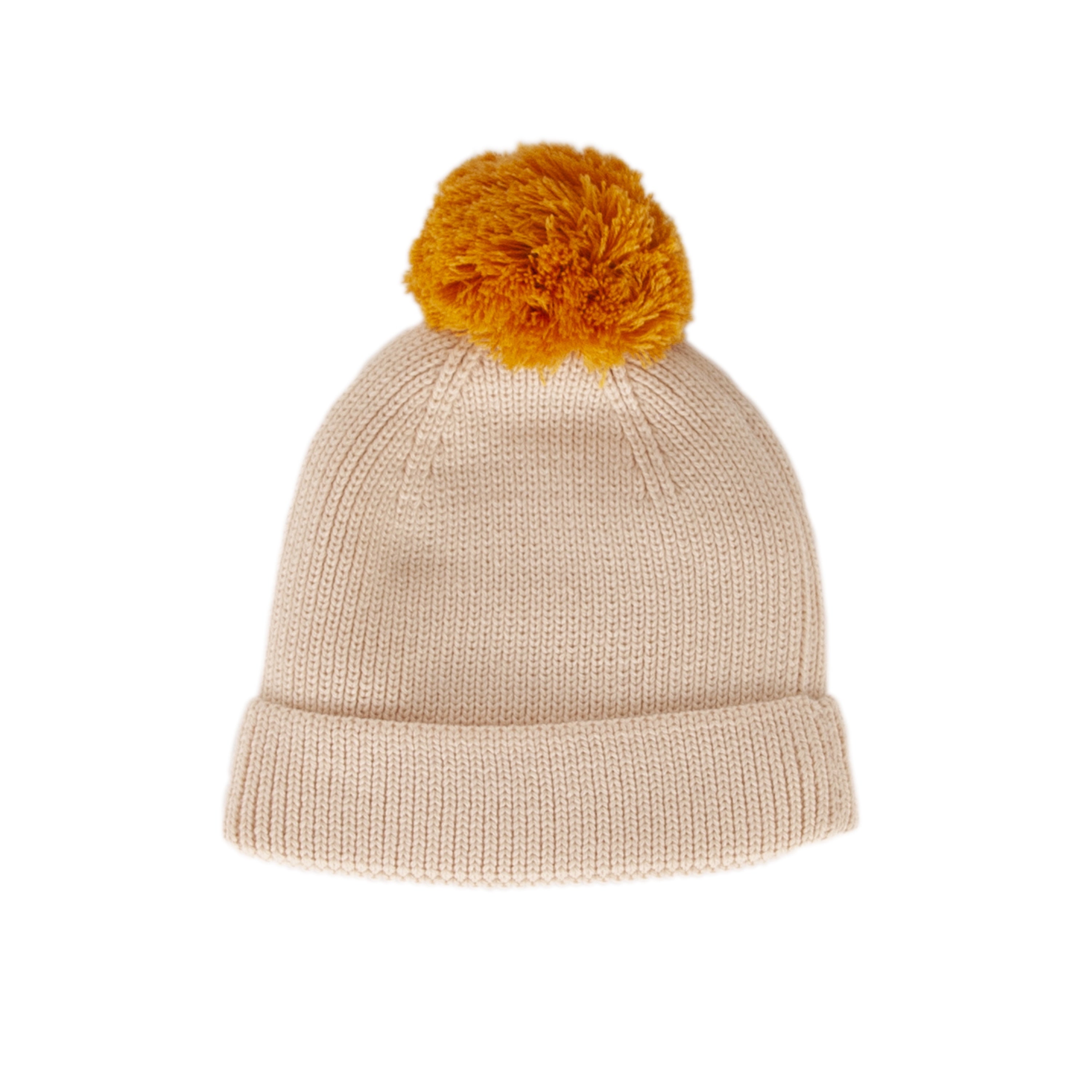 Acorn -  Oslo Merino Beanie - Cream & Mustard