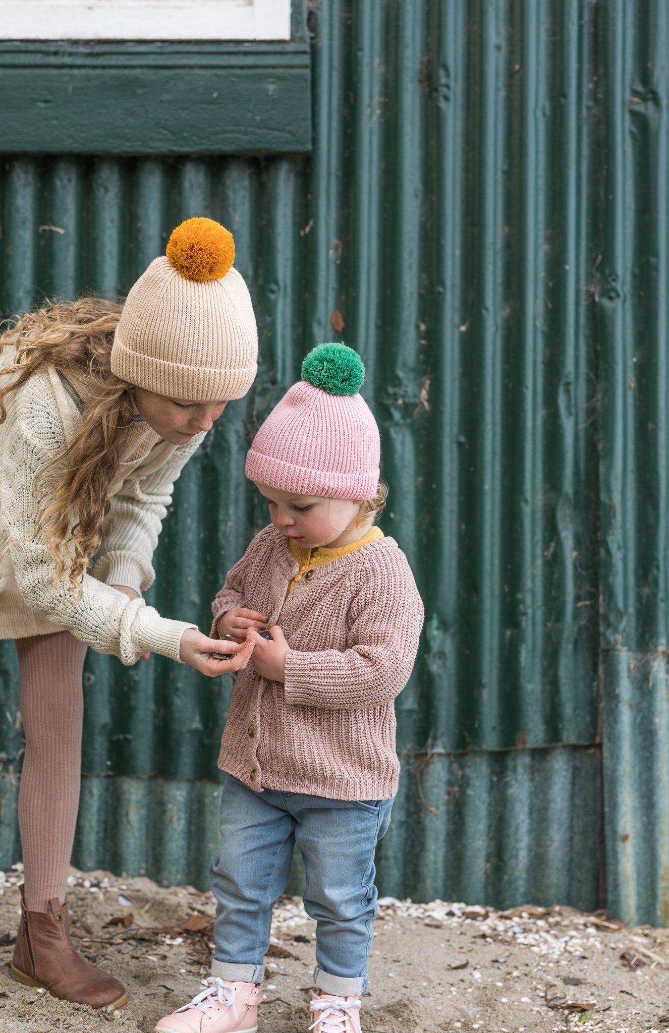 Acorn -  Oslo Merino Beanie - Cream & Mustard