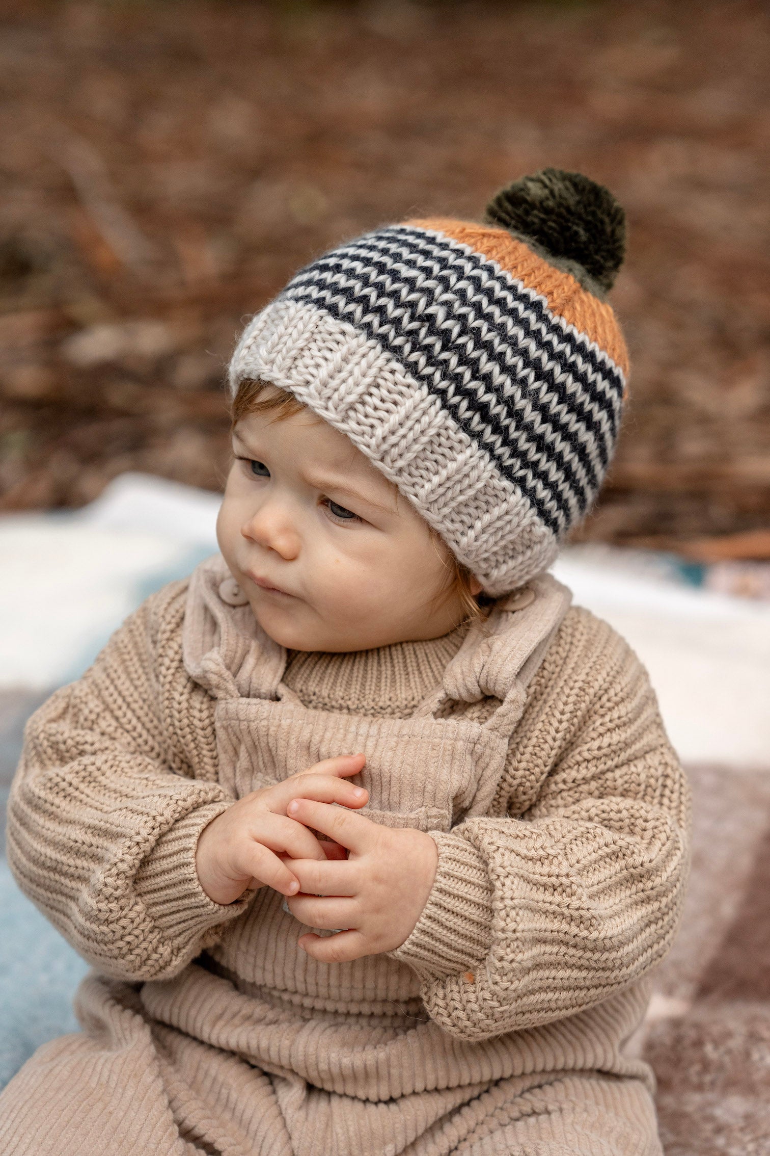 Acorn - Horizon Beanie  - Black Stripe