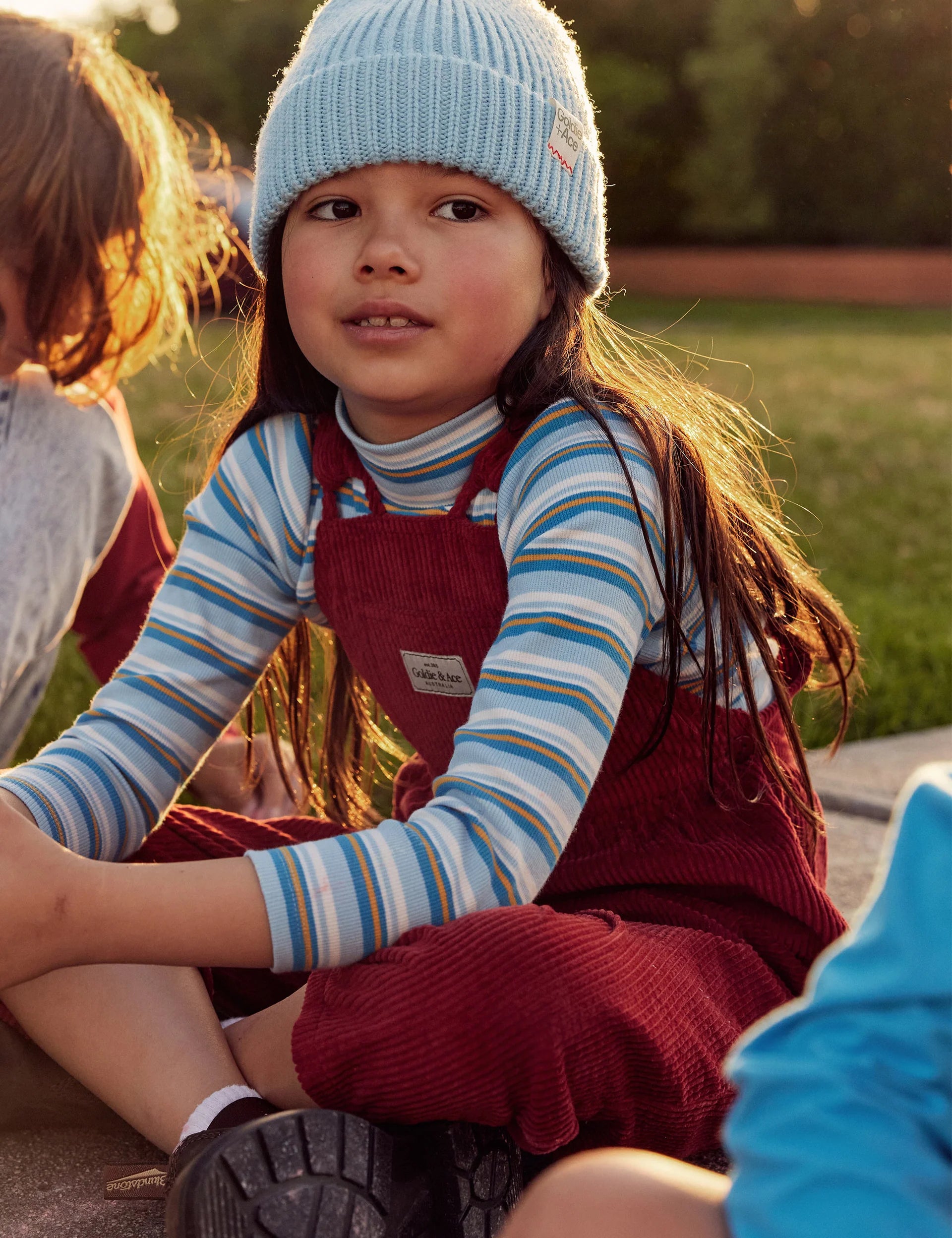 Goldie + Ace - Sky Stripe Rib Skivvy