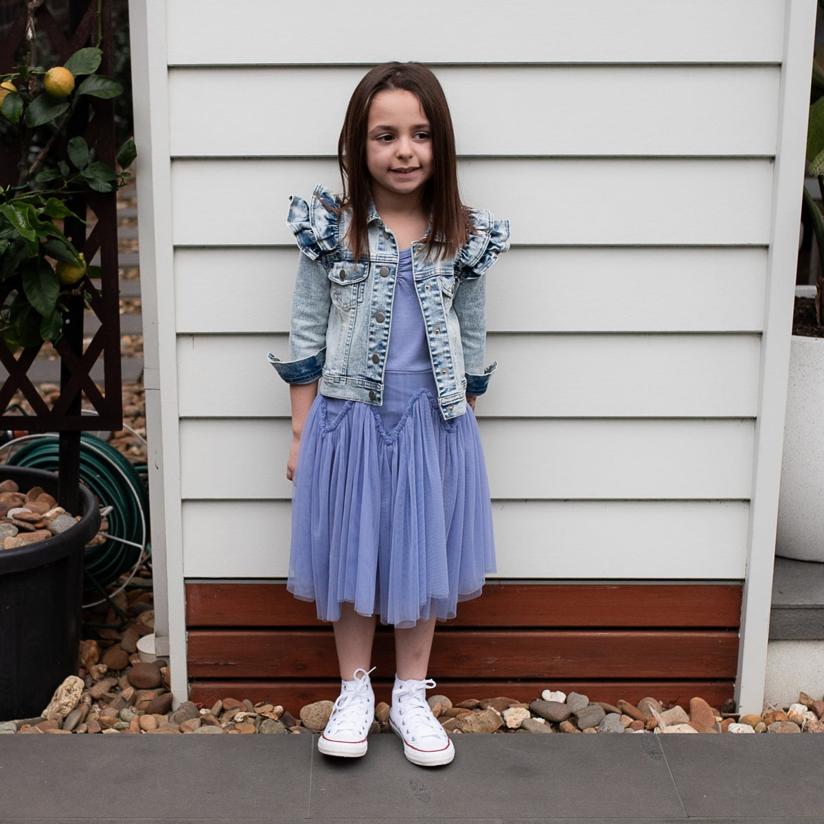 Peggy Velvet Dress - Wisteria