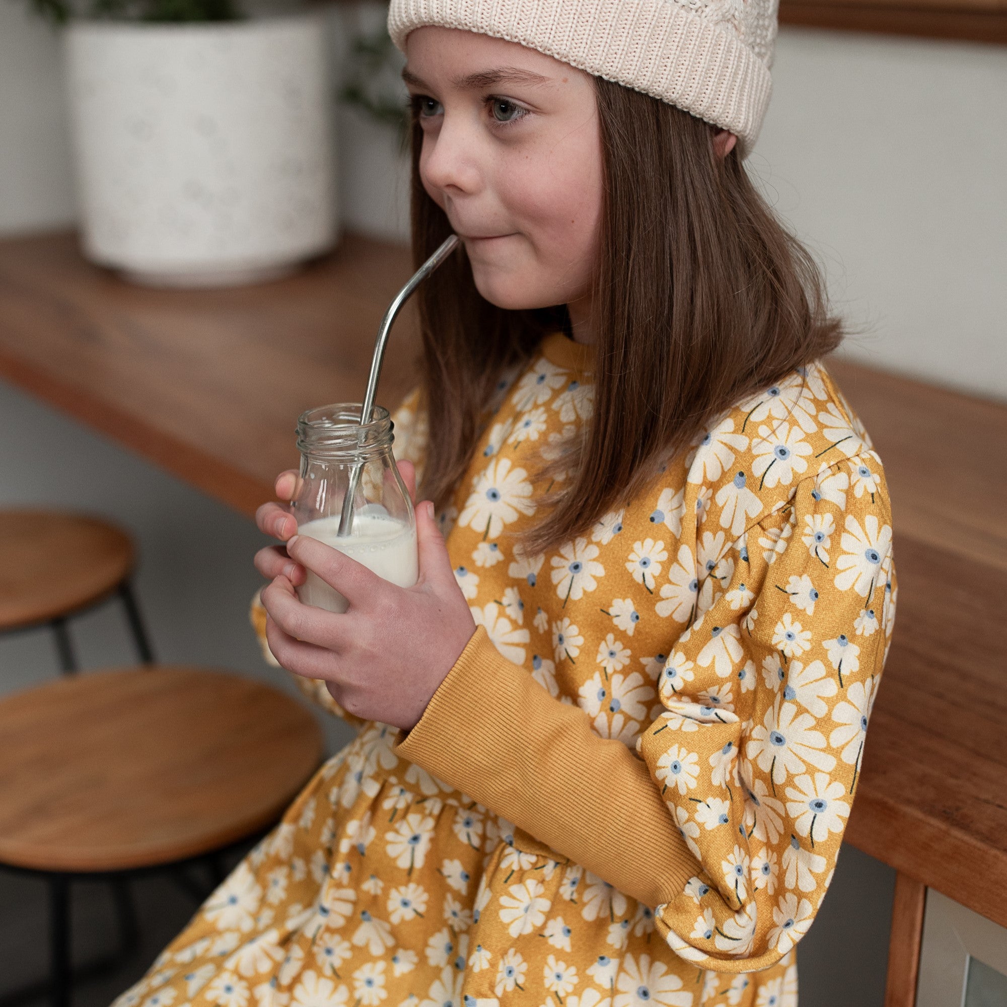 Peggy Winnie Dress. - Honeysuckle