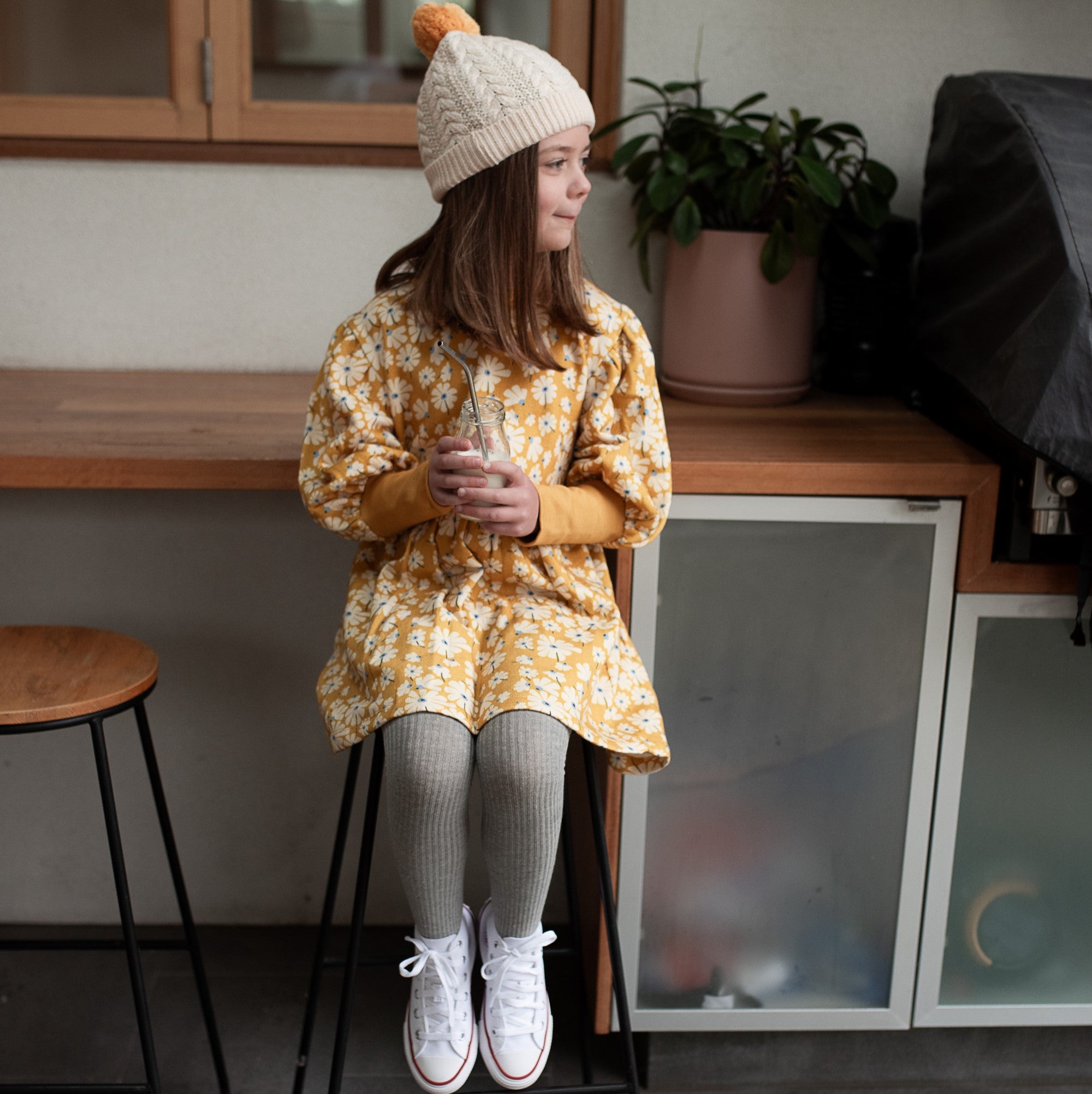 Peggy Winnie Dress. - Honeysuckle