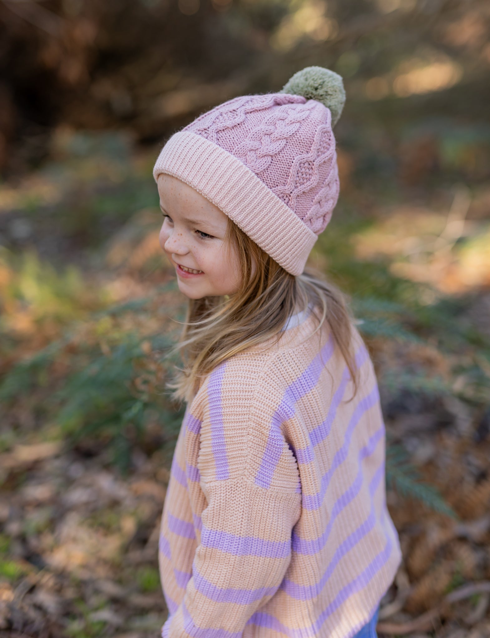 Acorn - August Merino Beanie - Dusty Pink