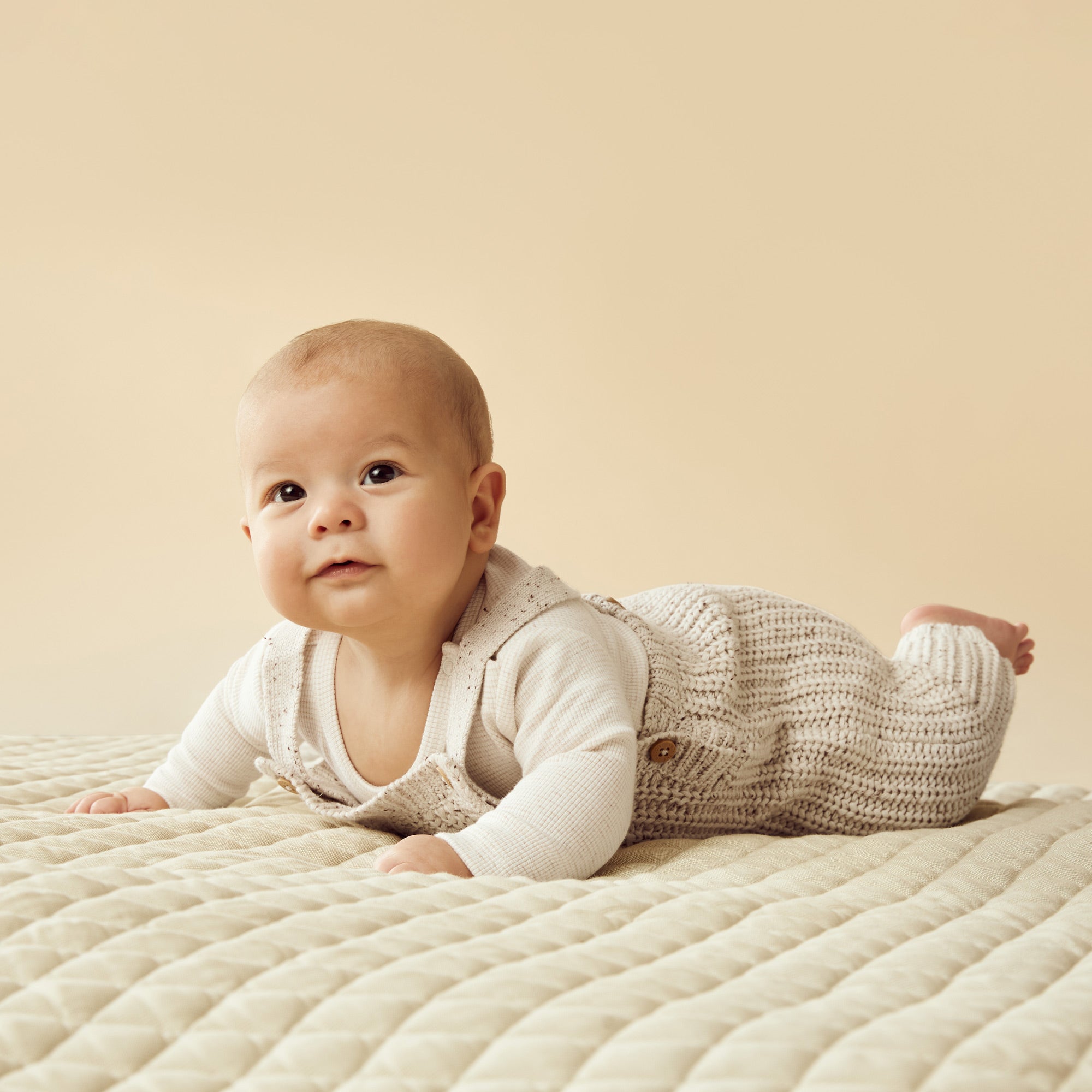 Wilson & Frenchy - Cookie and Cream Organic Knitted Overall