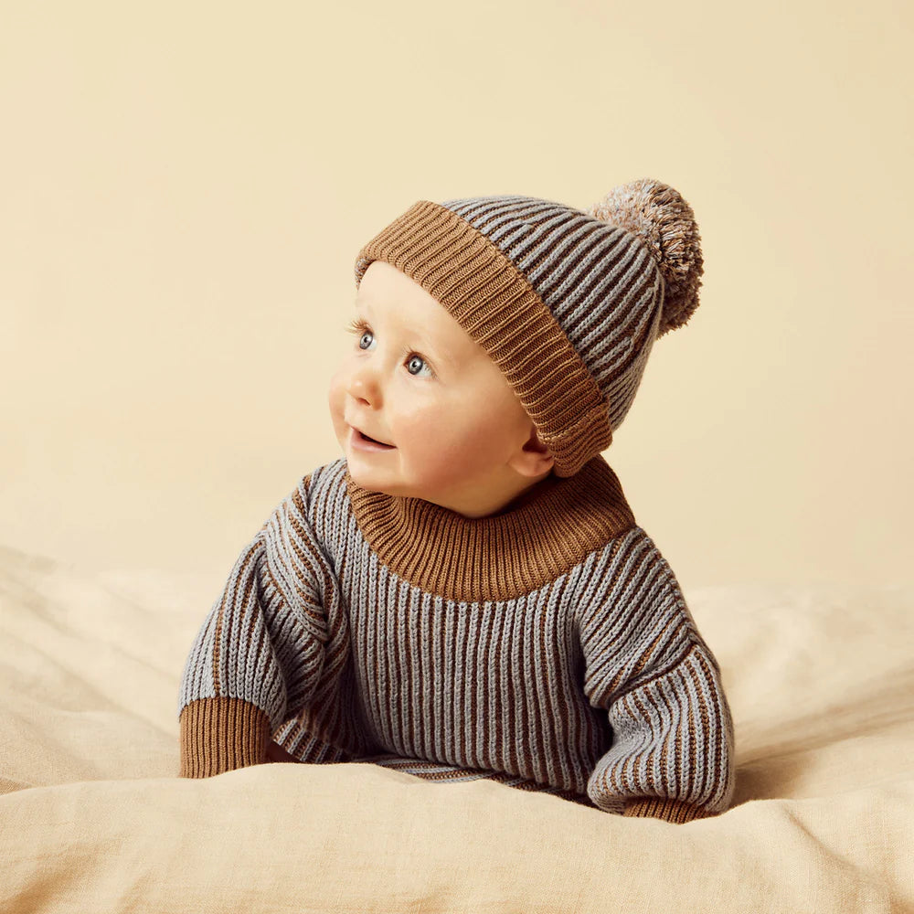 Wilson & Frenchy - Coco Blue Speckle Knitted Hat