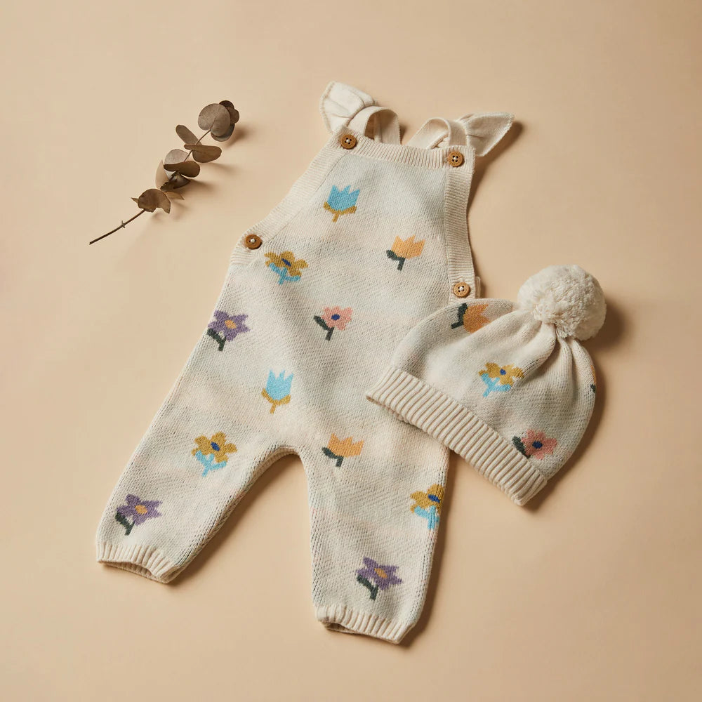 Wilson & Frenchy - Flower Pop Organic Knitted Jacquard Overall