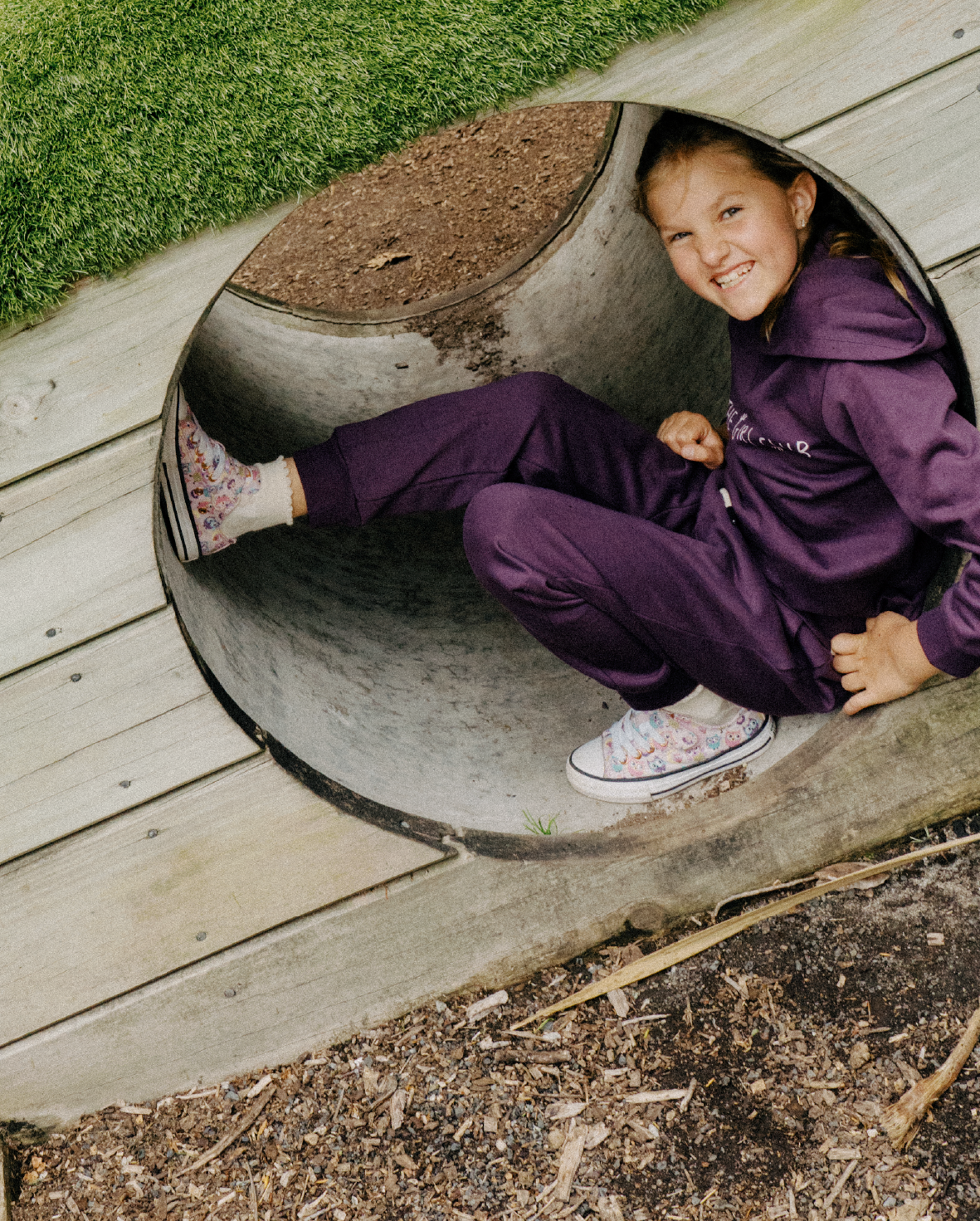 The Girl Club - Aubergine Track Pants