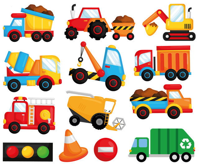 Buddy & Barney - Colour Changing Bath Stickers - Mucky Trucks