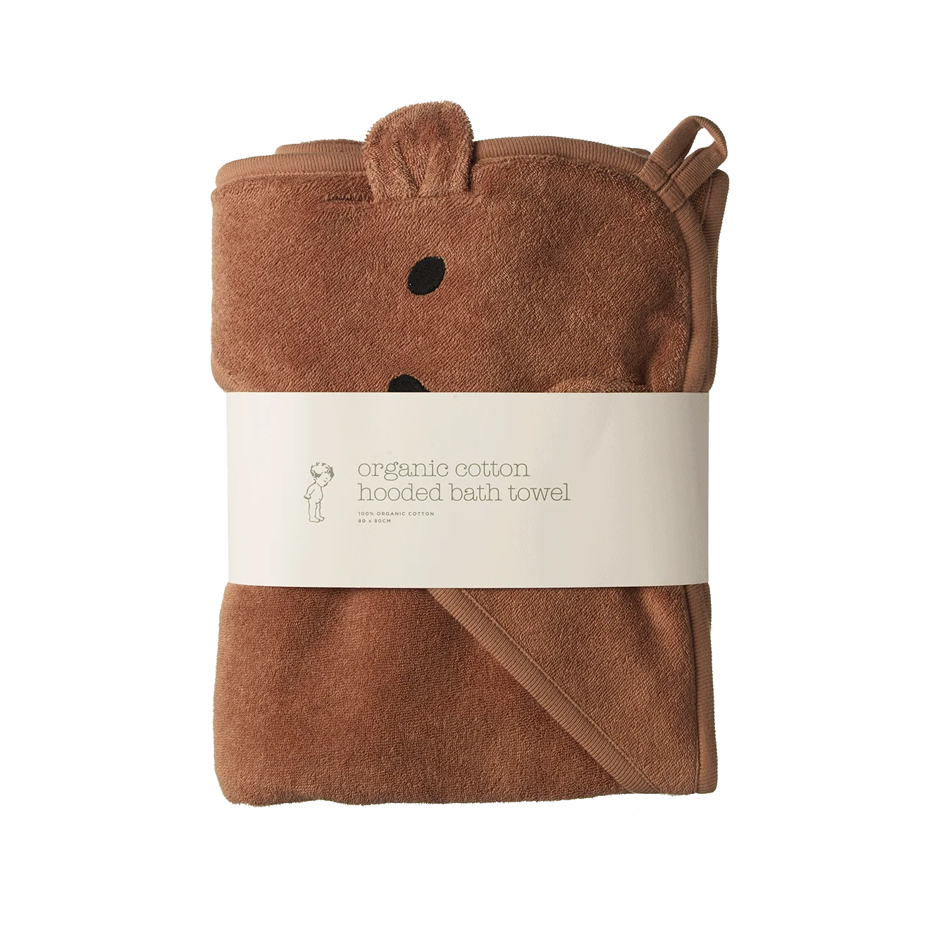 Nature Baby - Bear Hooded Towel - Hazelnut