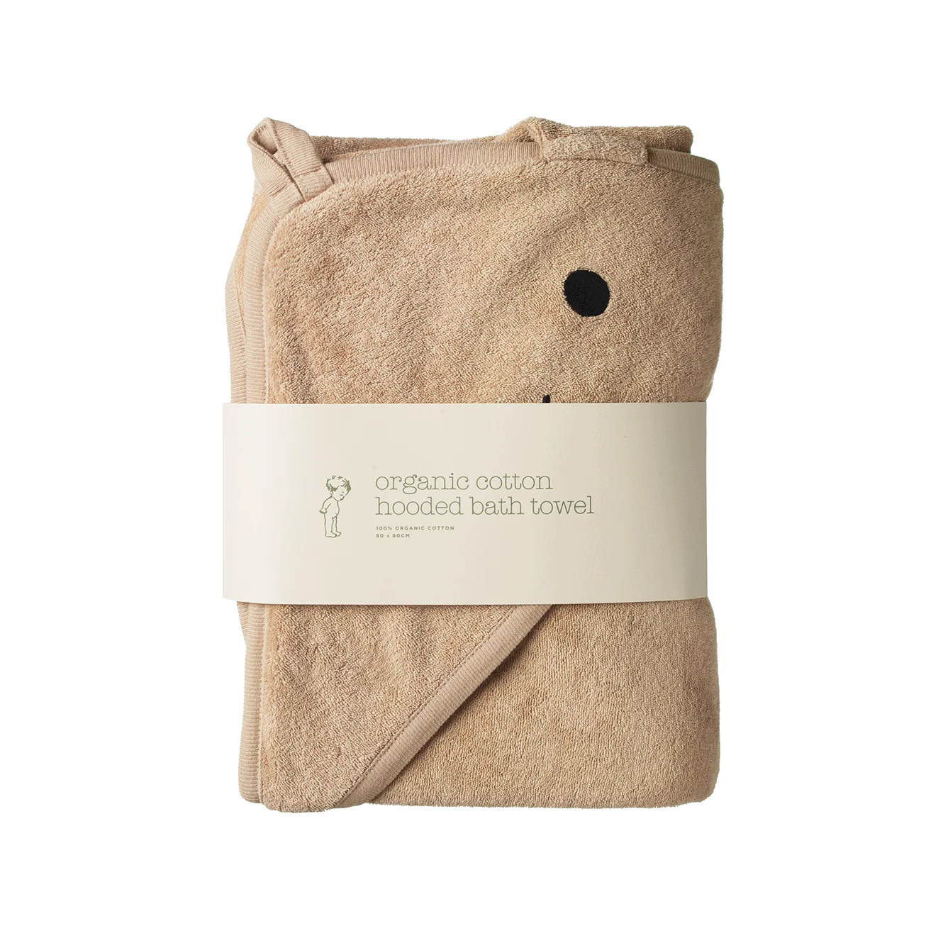 Nature Baby - Bunny Hooded Towel - Nougat