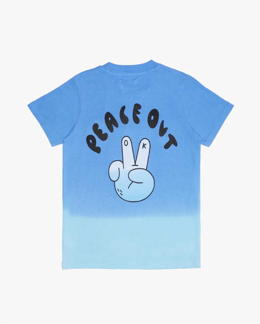 Band of Boys -   Peace Out Tee - Blue  Dip-Dye