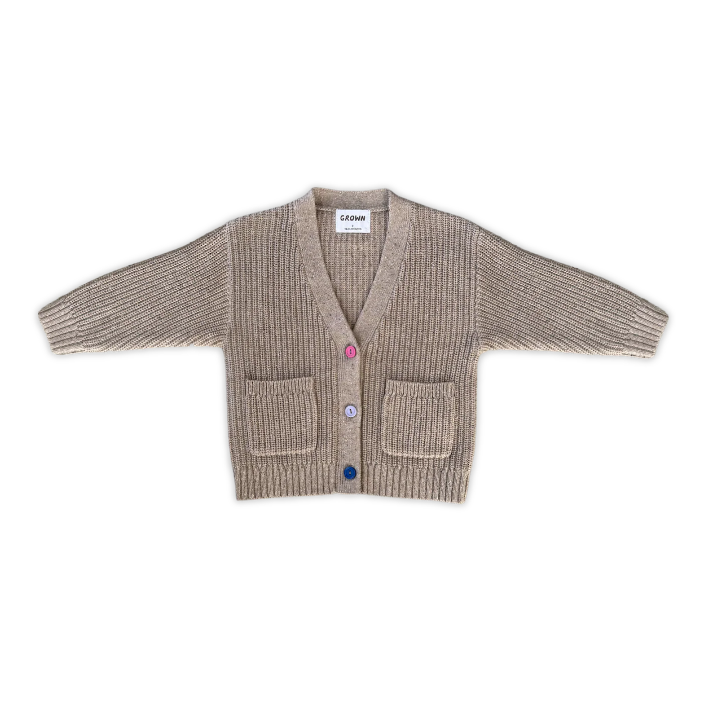 Grown - Organic Speckle Knit Cardigan