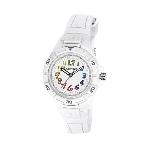 Cactus - Rainbow Watch - White