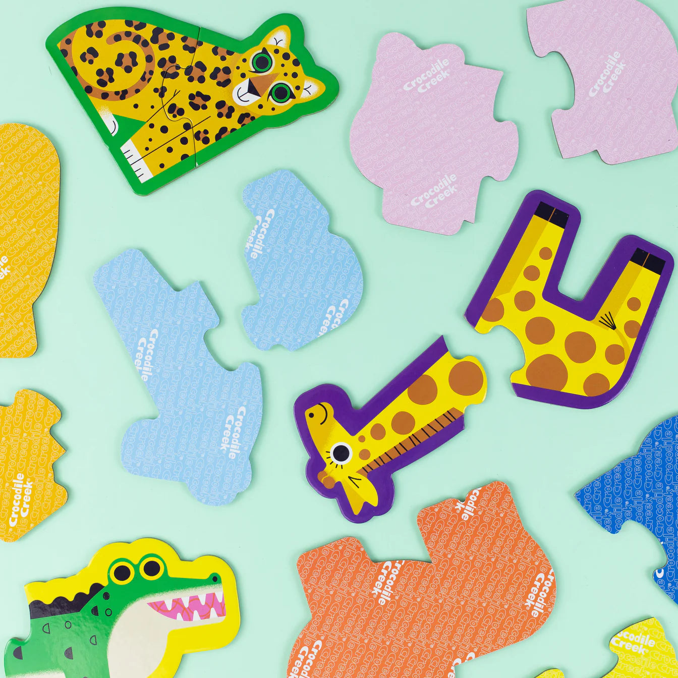 Crocodile Creek - Let's Begin Puzzle 2 pc - Jungle