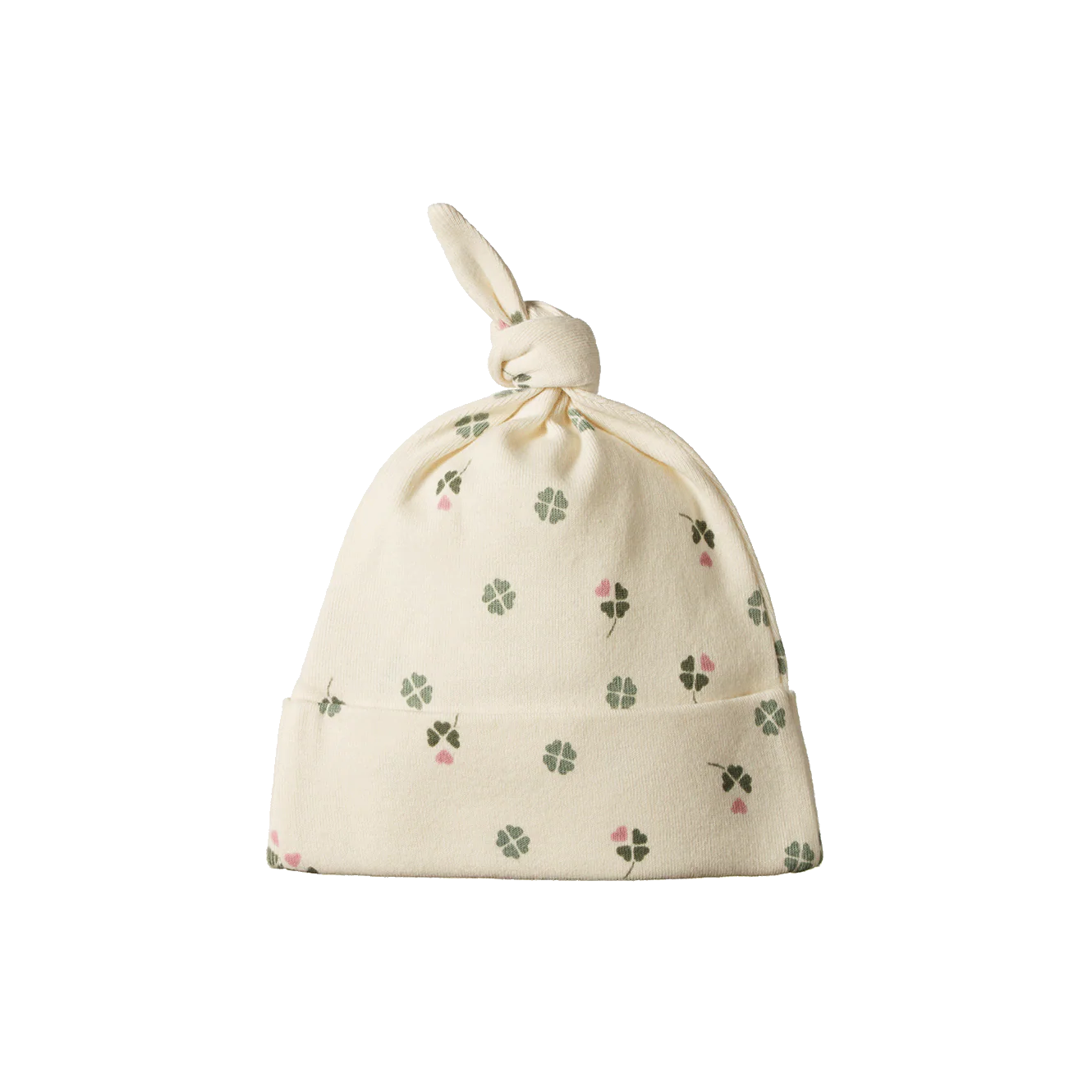 Nature Baby - Cotton Knotted Beanie - Lucky Print