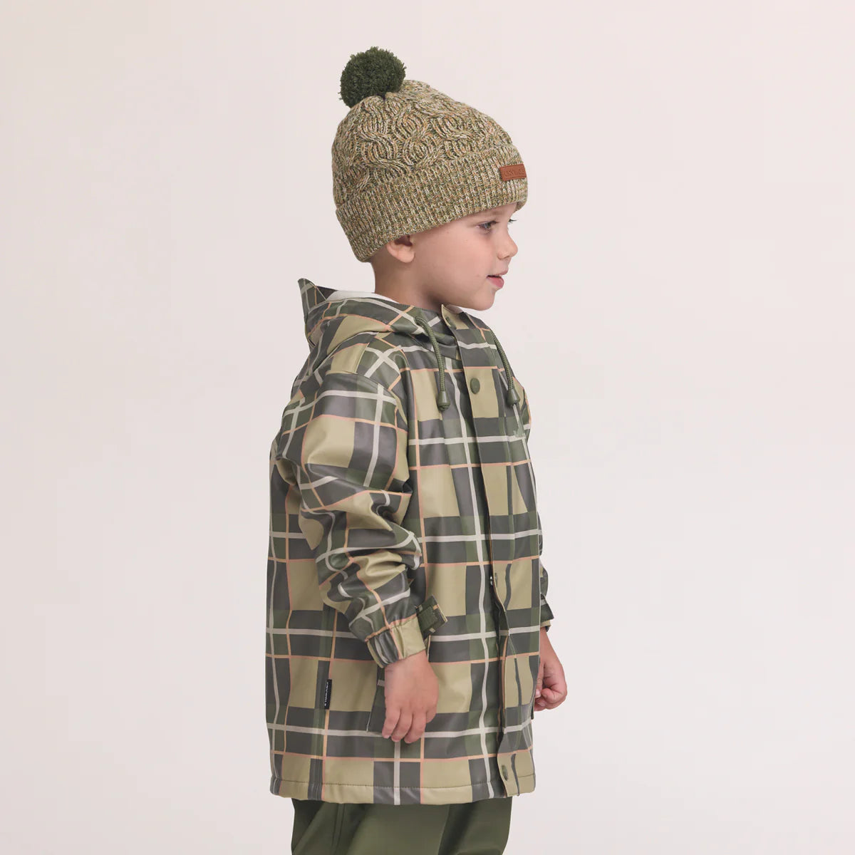 Crywolf - Pom Pom Beanie - Olive Speckle
