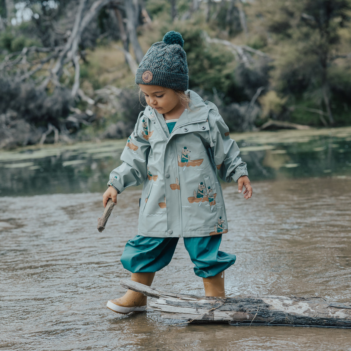 Crywolf - Rain Overalls - Forest Green