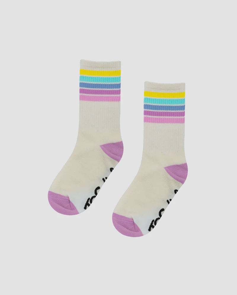 The Girl Club - Cream Rainbow Socks