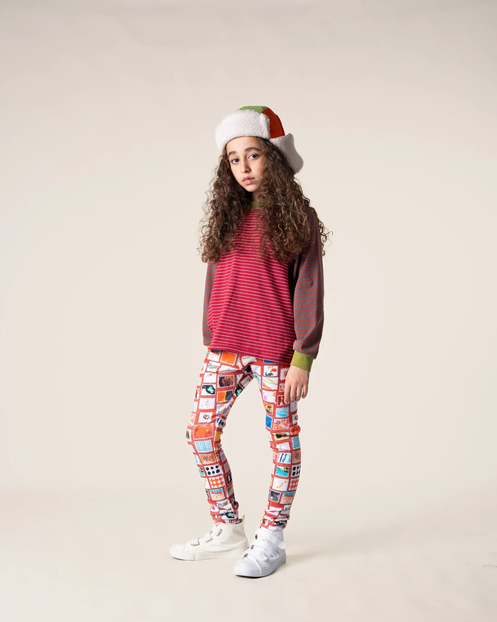 Das Ist Maurice - Raglan Long Sleeve T-Shirt - Burgundy Stripes
