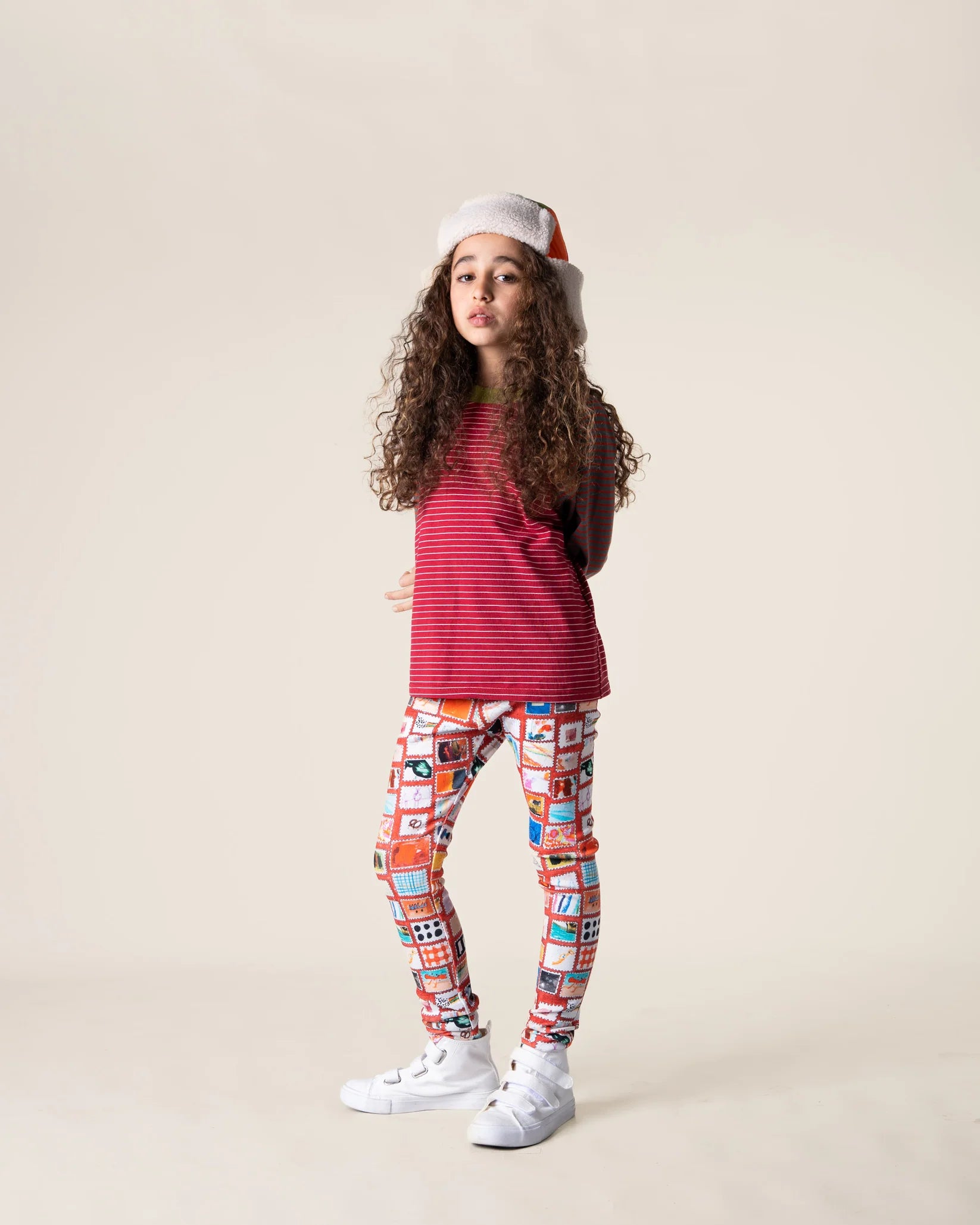 Das Ist Maurice - Raglan Long Sleeve T-Shirt - Burgundy Stripes