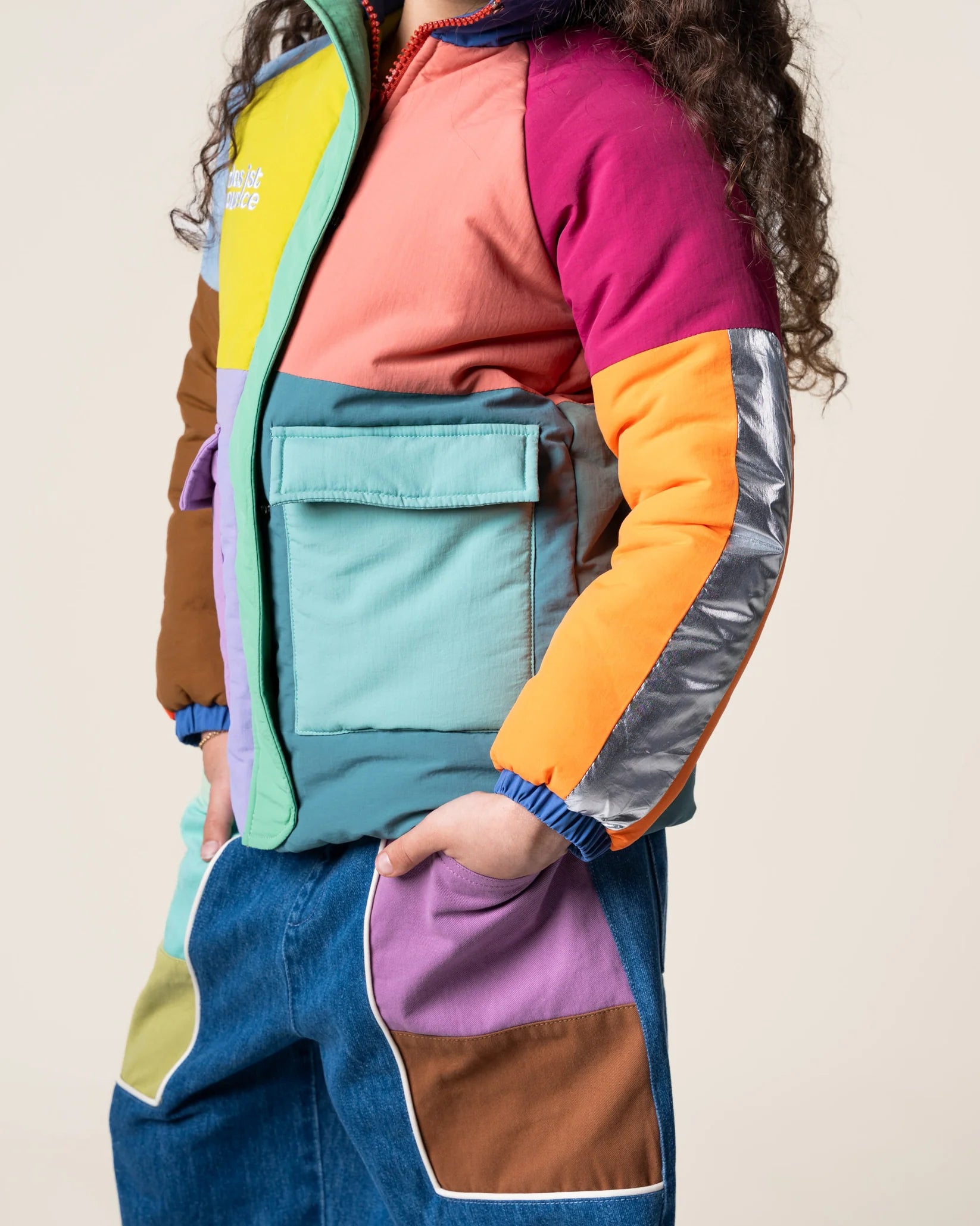 Das Ist Maurice - Denim Barrel Pants - Colour Block