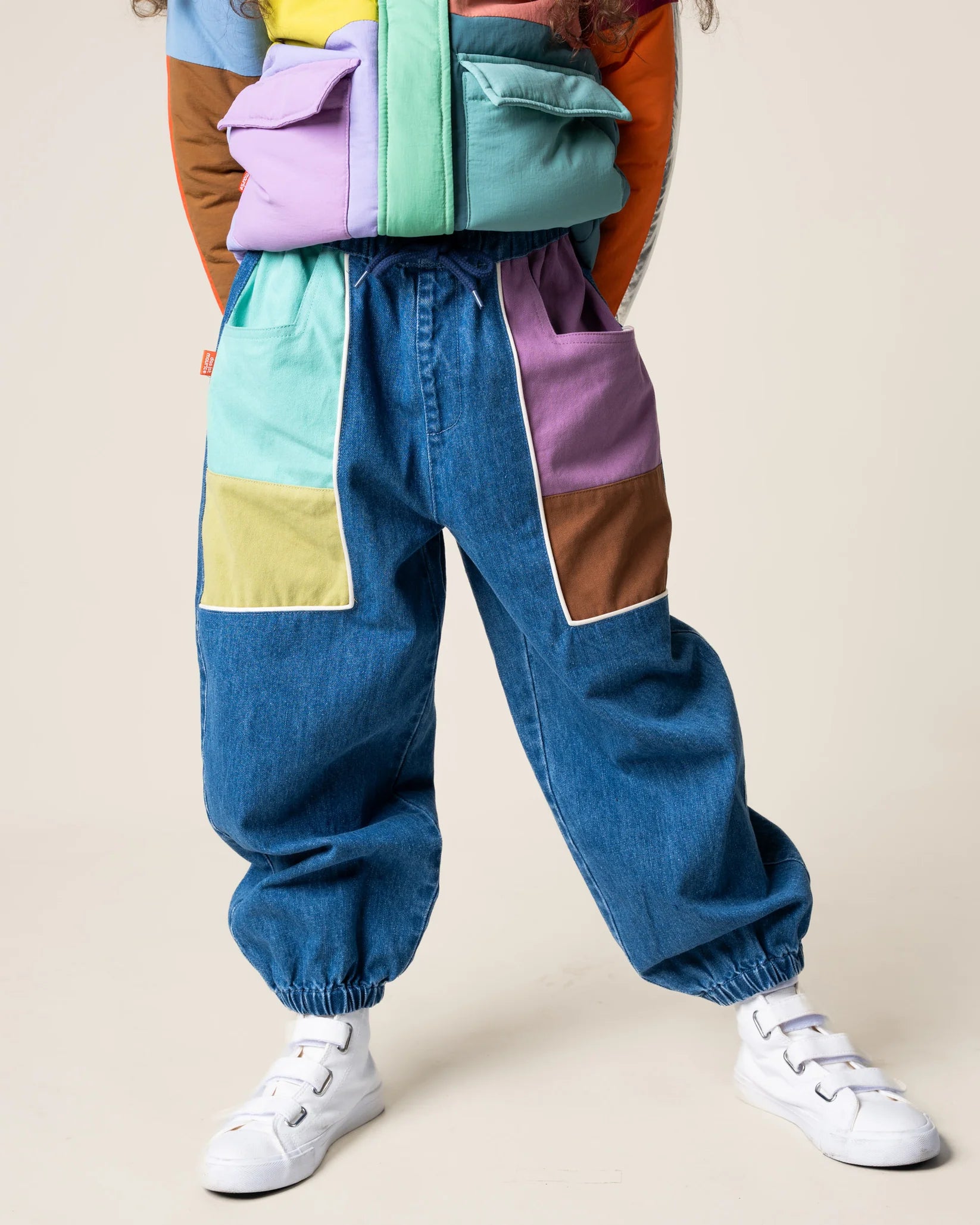 Das Ist Maurice - Denim Barrel Pants - Colour Block