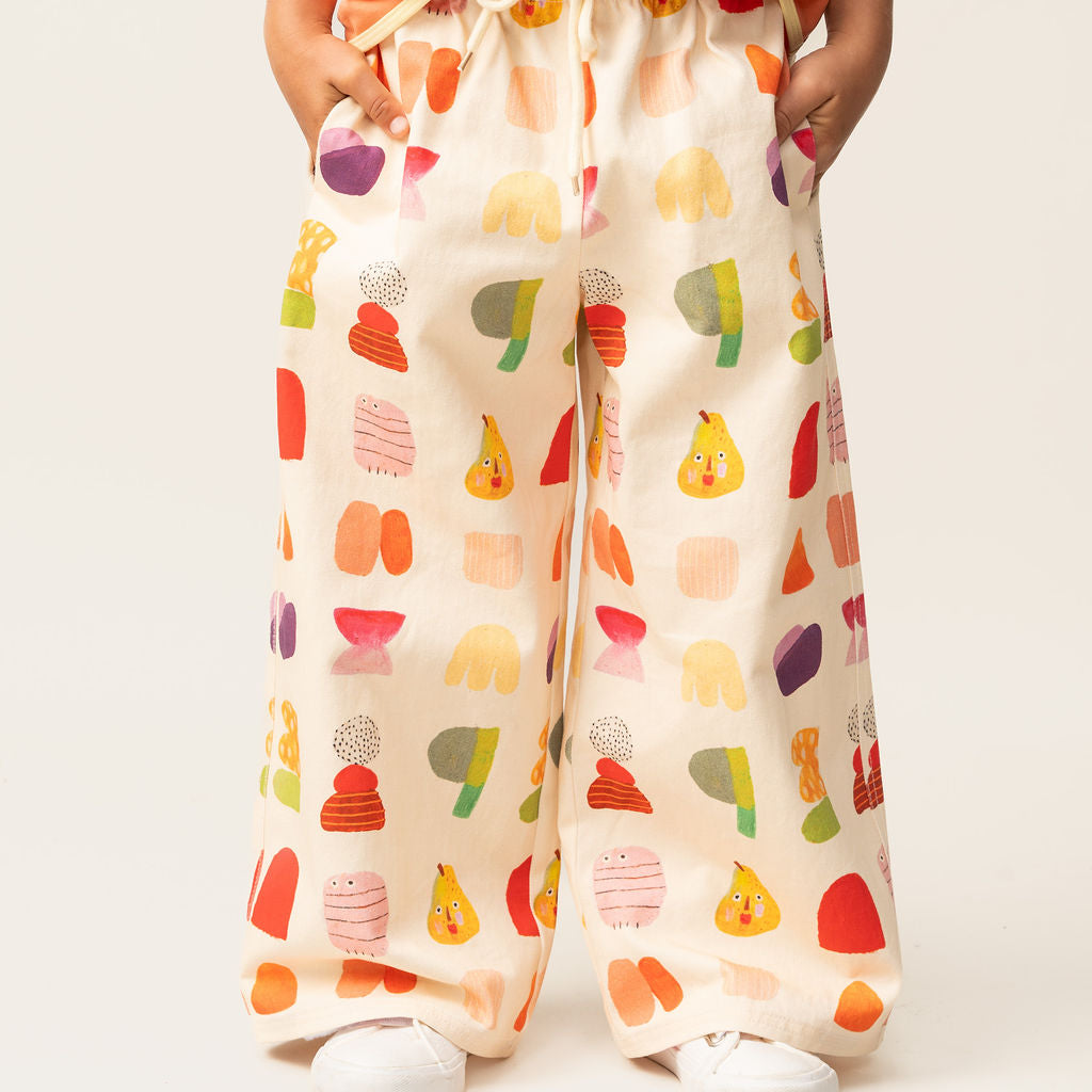 Das Ist Maurice - Wide Leg Pant - Fruit Punch
