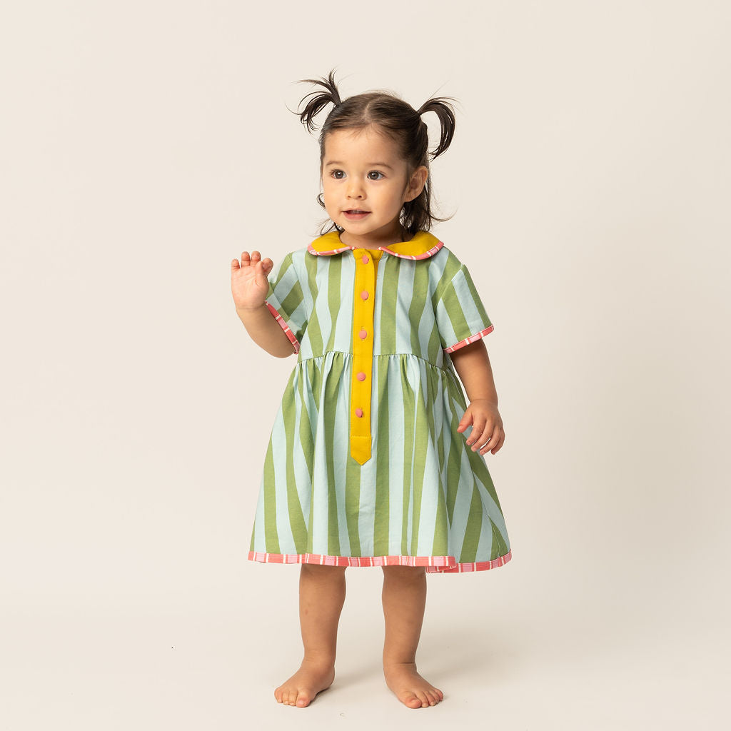 Das Ist Maurice - Button Dress - Minty