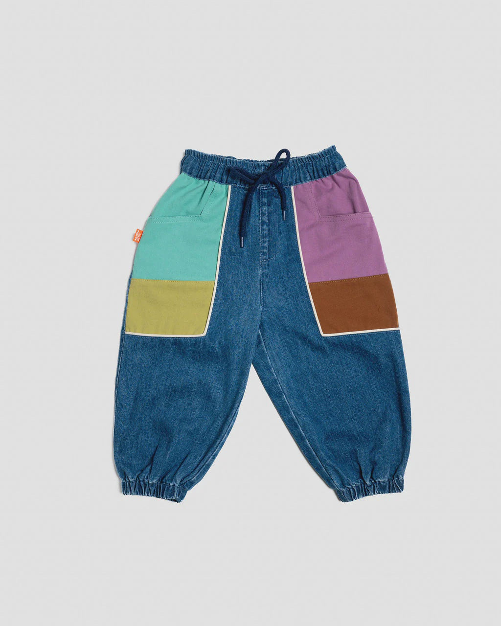 Das Ist Maurice - Denim Barrel Pants - Colour Block