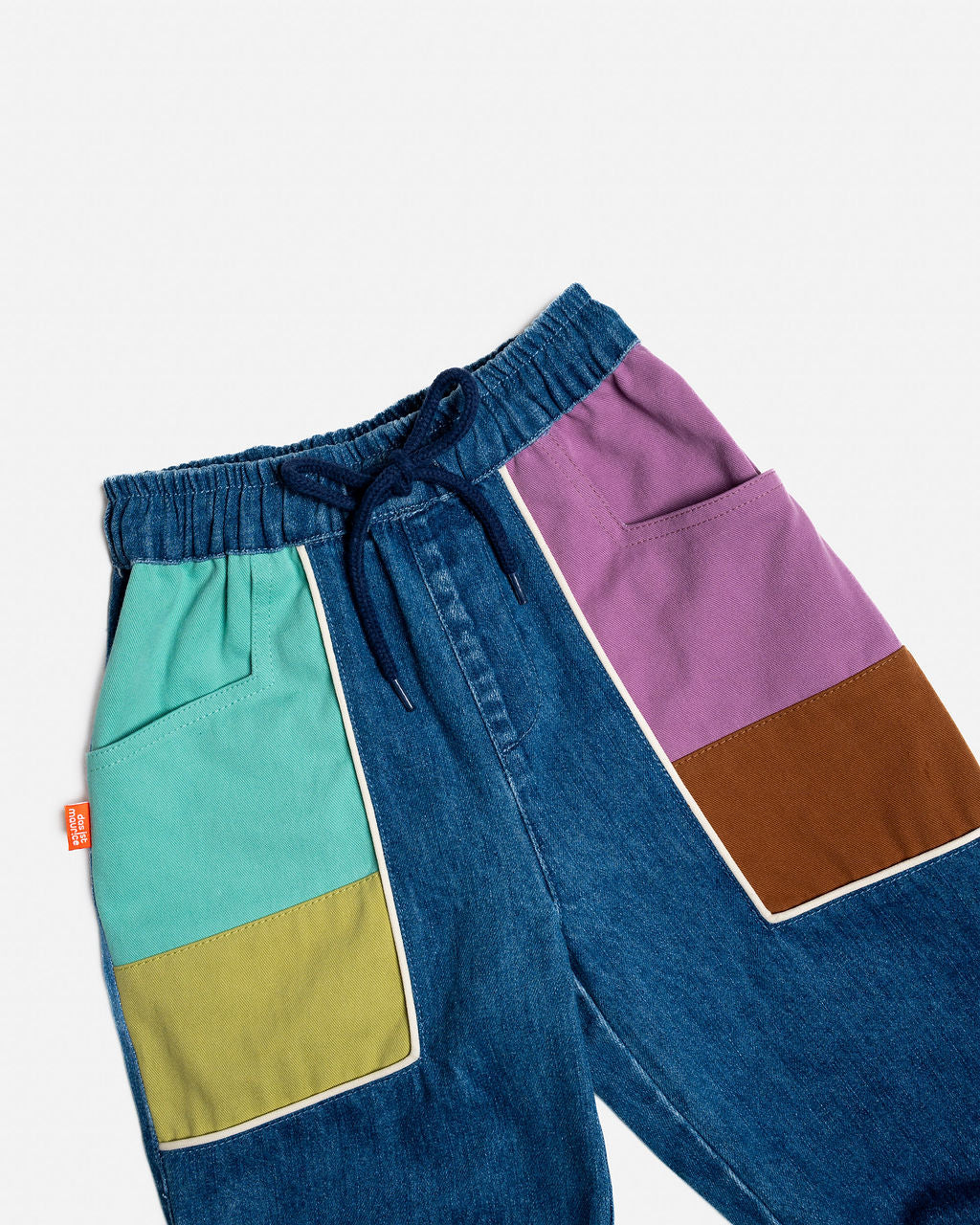 Das Ist Maurice - Denim Barrel Pants - Colour Block