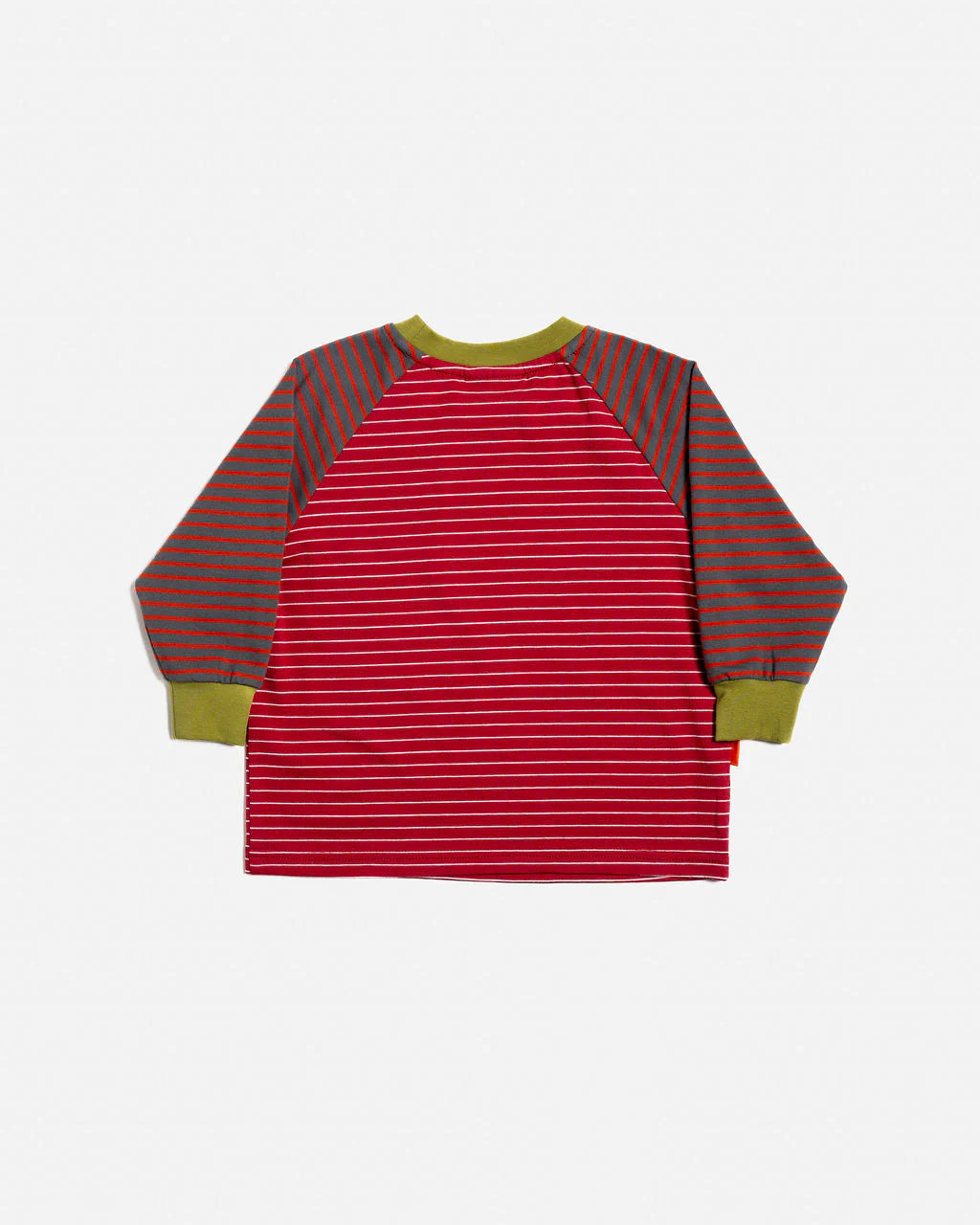 Das Ist Maurice - Raglan Long Sleeve T-Shirt - Burgundy Stripes