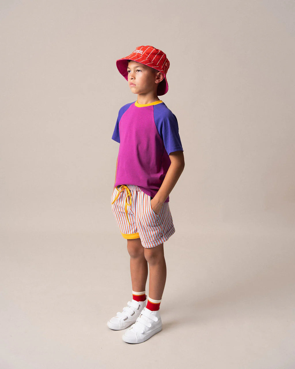 Das Ist Maurice - Shorts Blue & Orange Stripes