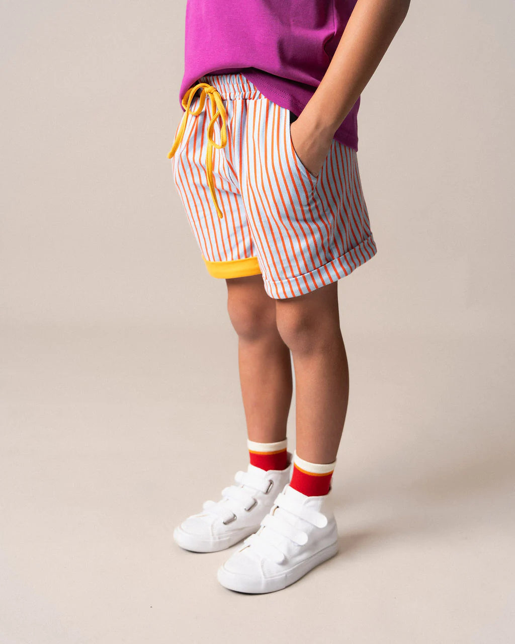 Das Ist Maurice - Shorts Blue & Orange Stripes