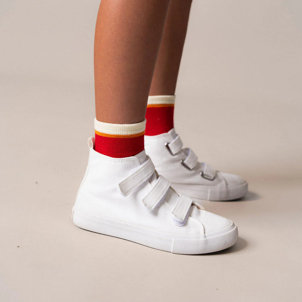 Das Ist Maurice - Socks - Red & Beige