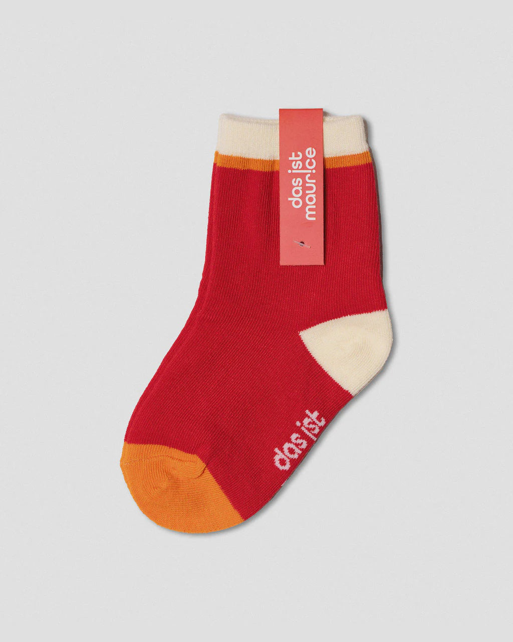 Das Ist Maurice - Socks - Red & Beige