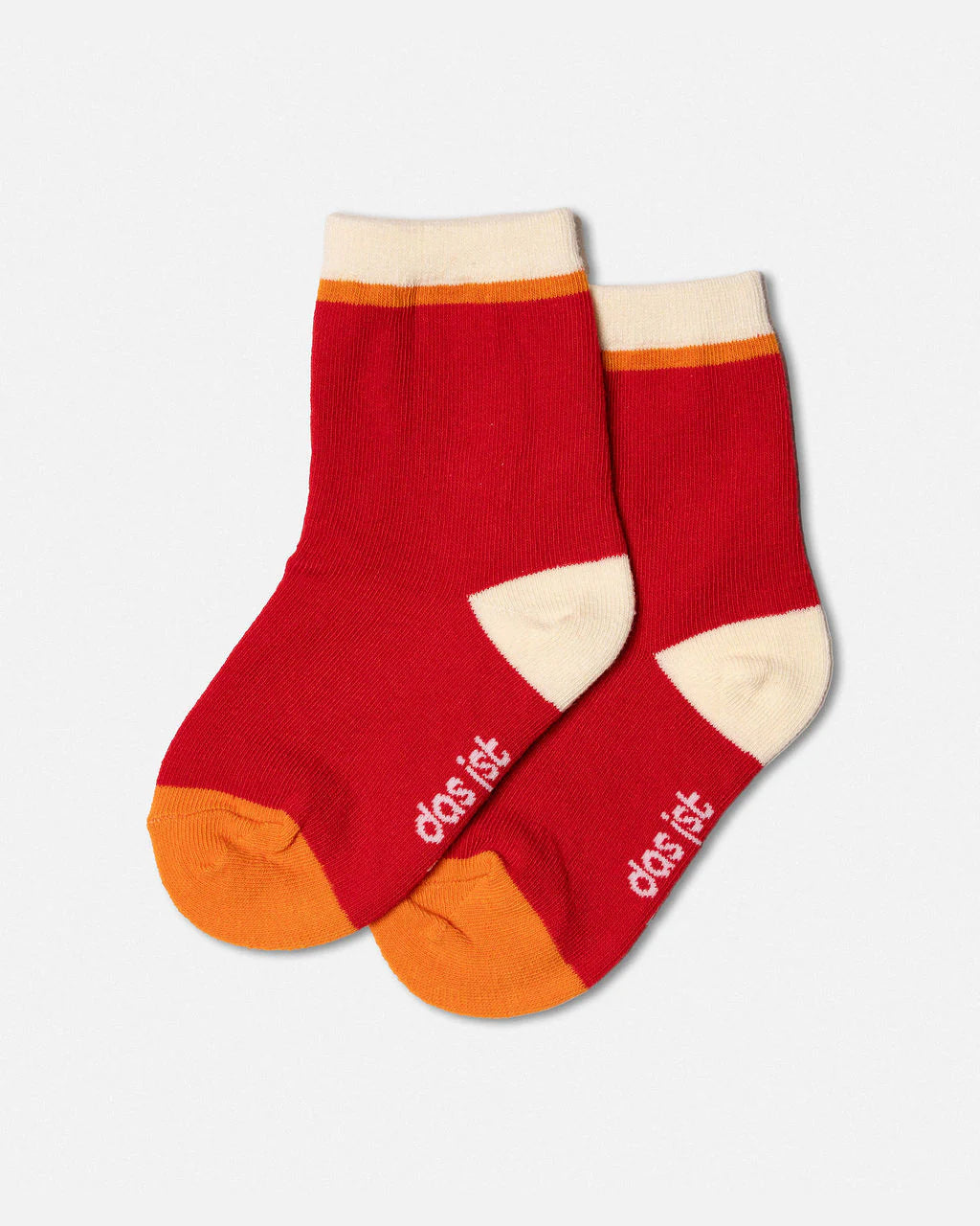 Das Ist Maurice - Socks - Red & Beige