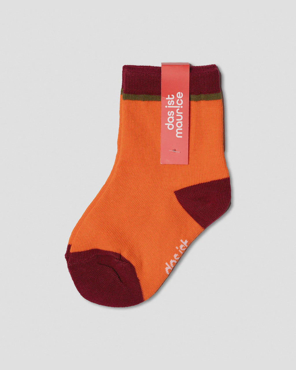 Das Ist Maurice - Socks - Orange & Maroon