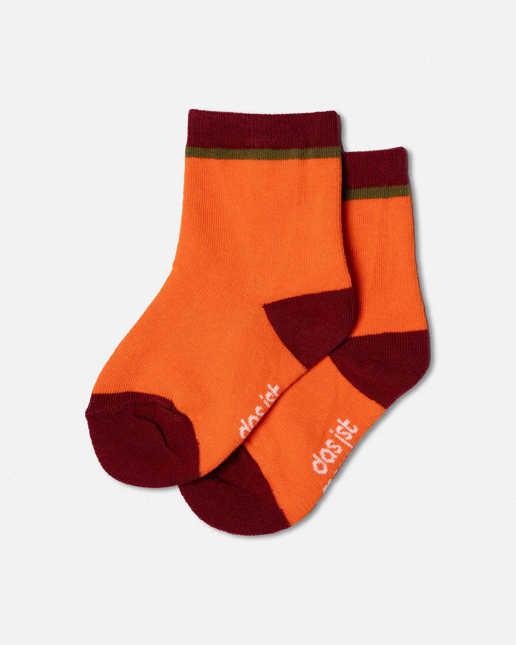 Das Ist Maurice - Socks - Orange & Maroon