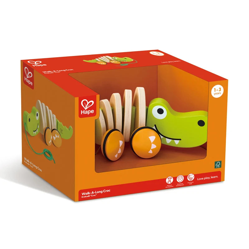 Hape - Walk-A-Long Croc