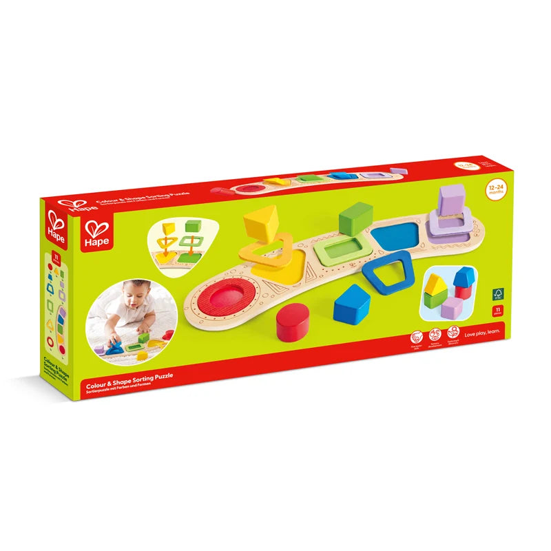 Hape - Colour & Shape Sorting Puzzle