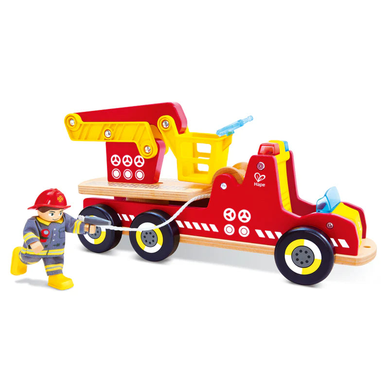 Hape -  Siren & Lights Toy Fire Truck