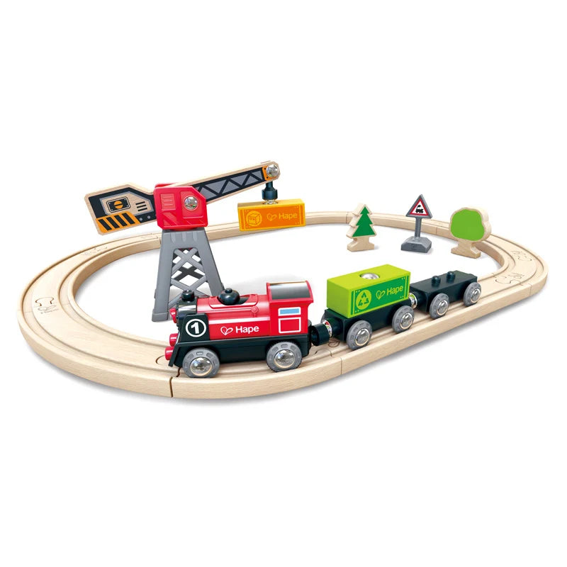 Hape - Cargo Delivery Loop Train Set