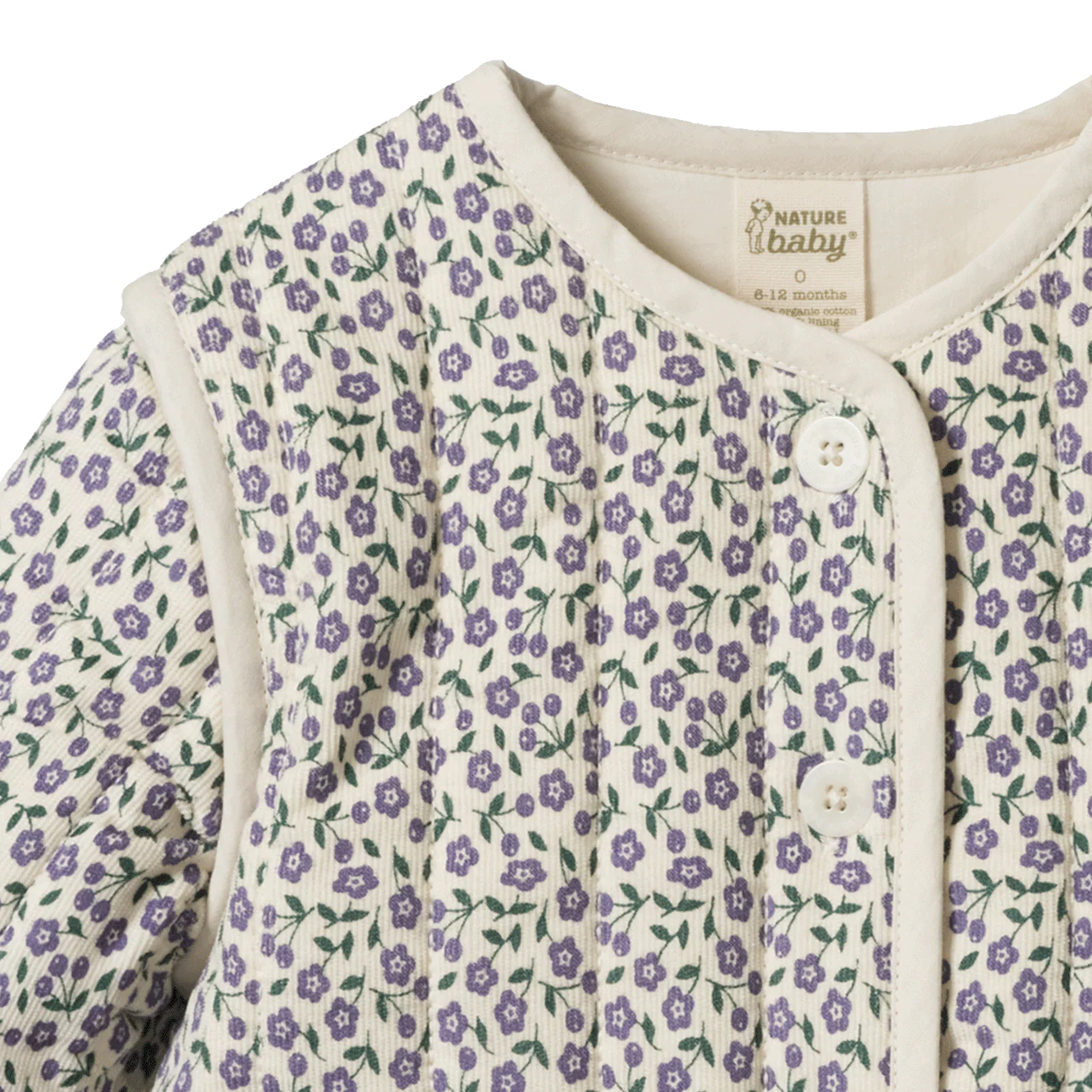 Nature Baby - Edith Quilted Jacket - Briarwood Heron Print