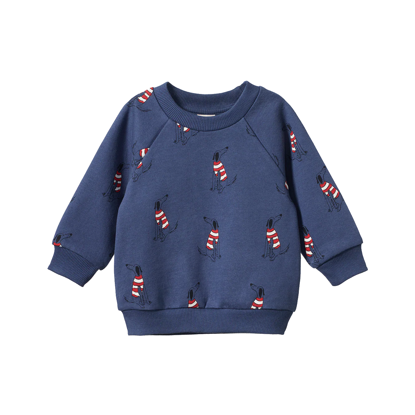 Nature Baby - Emerson Sweater - Best Friend Print Indigo