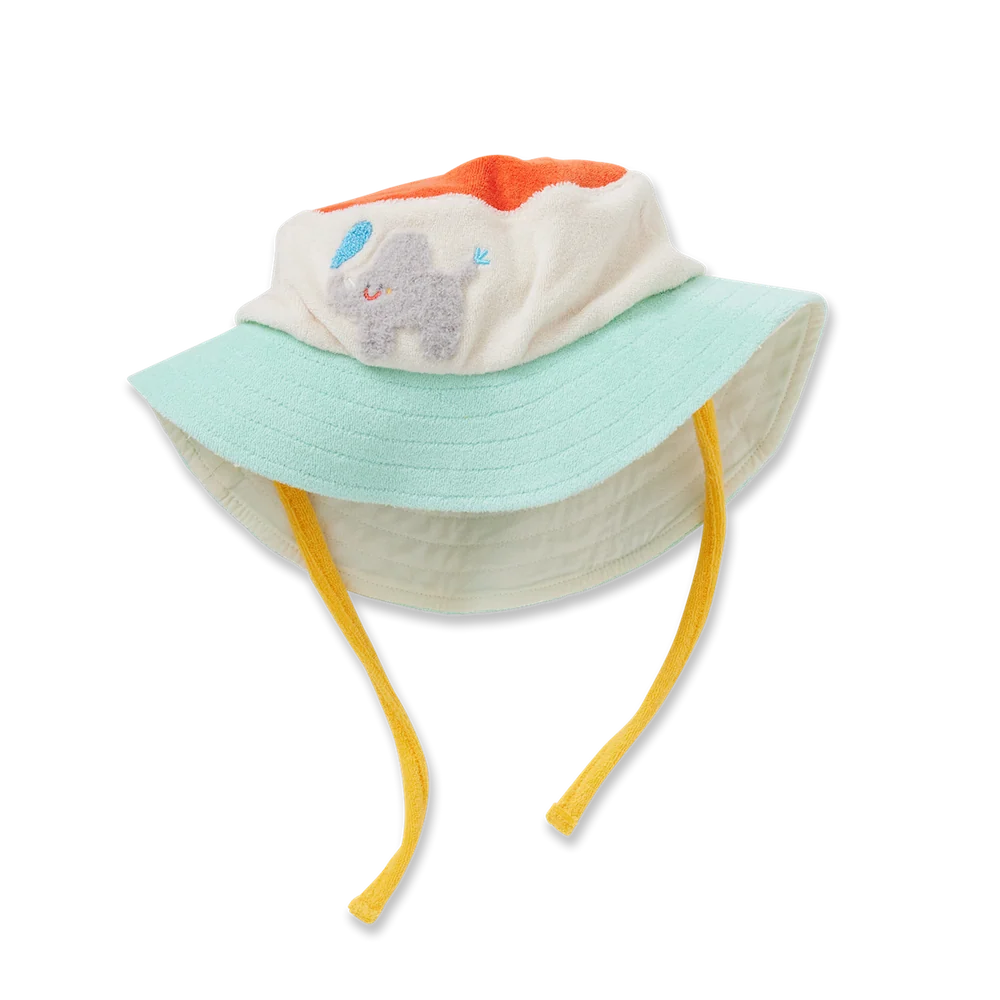 Halcyon Nights - Terry Bucket Hat - Zoo Crew Cream