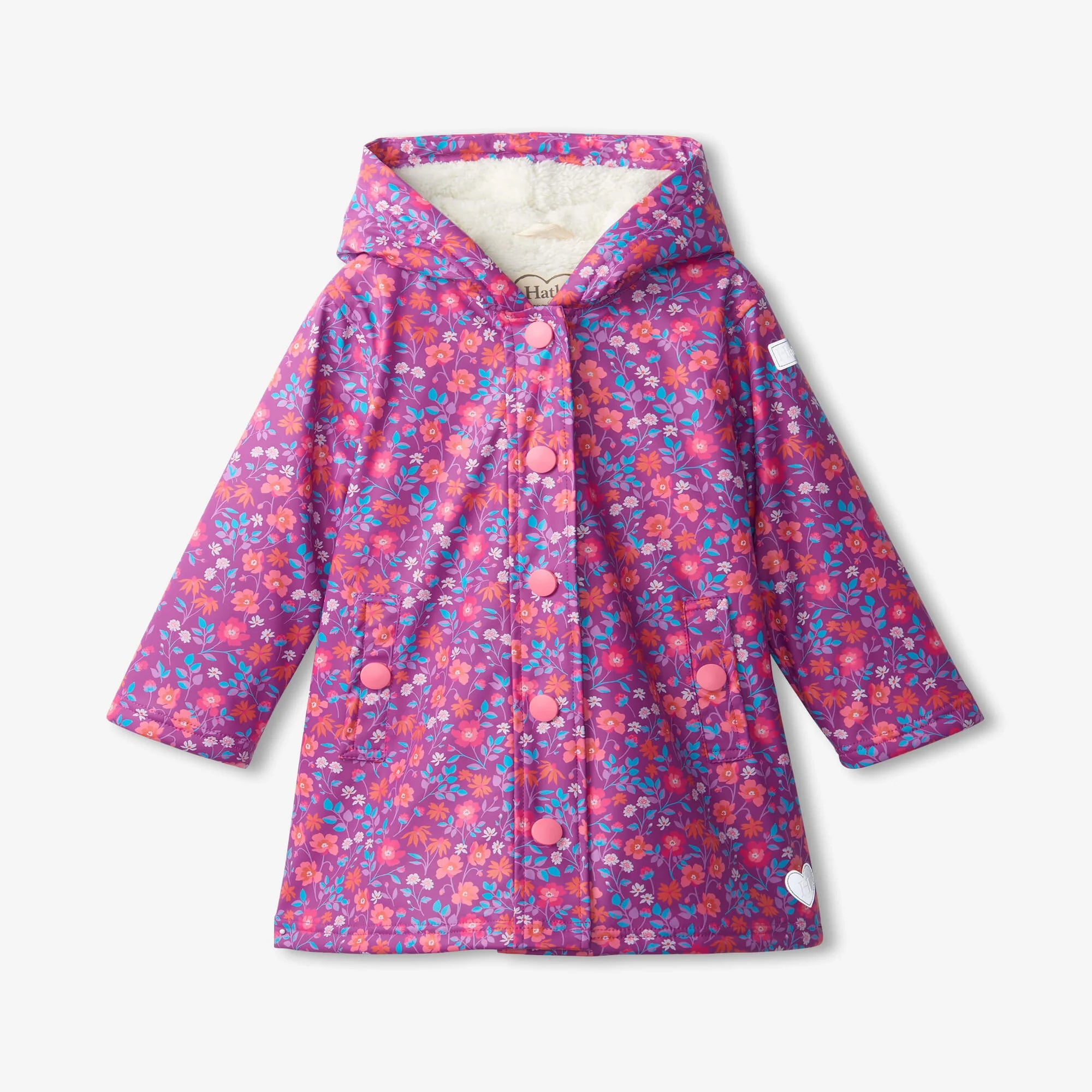 Hatley - Wild Flowers Sherpa Lined Splash Jacket